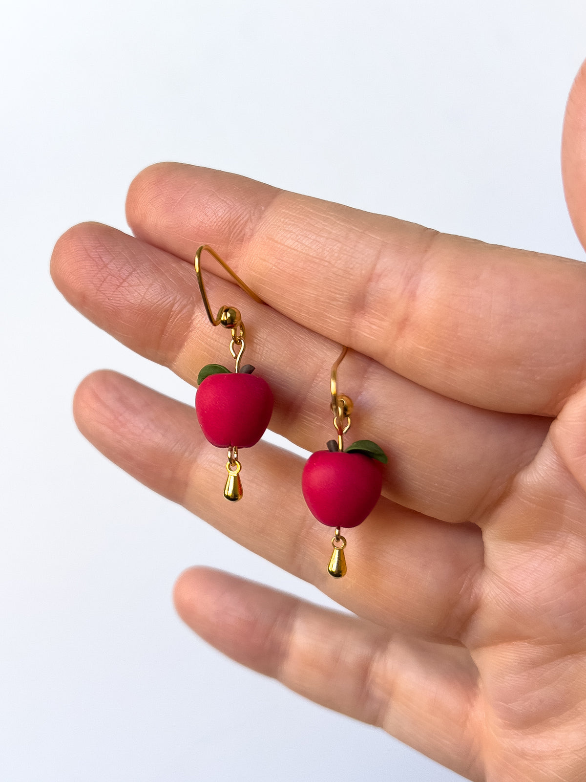 Teeny Tiny Apple Earrings 🍎