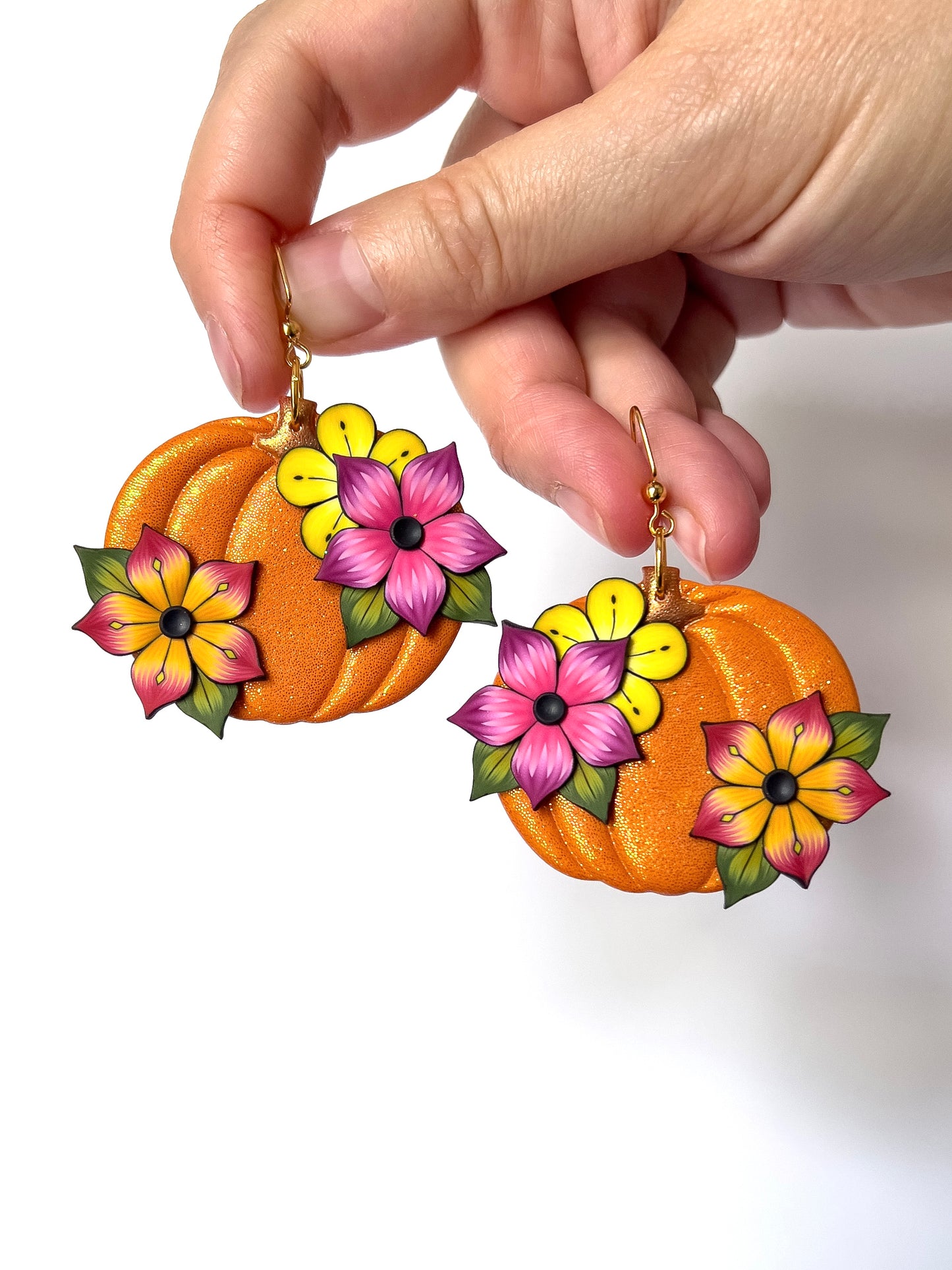 Large Flower Pumpkins - BlueBassoon Handmade