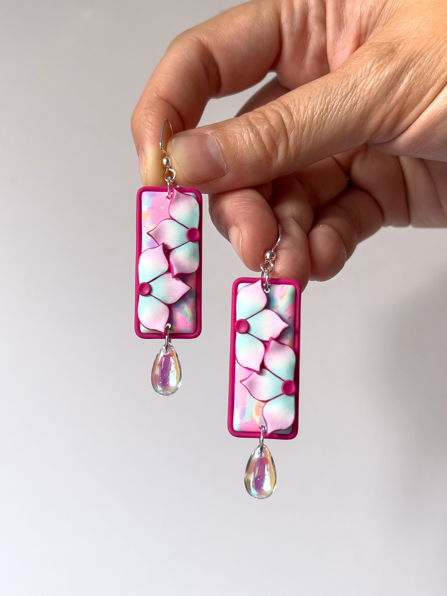 Cotton Candy Brigid Dangles