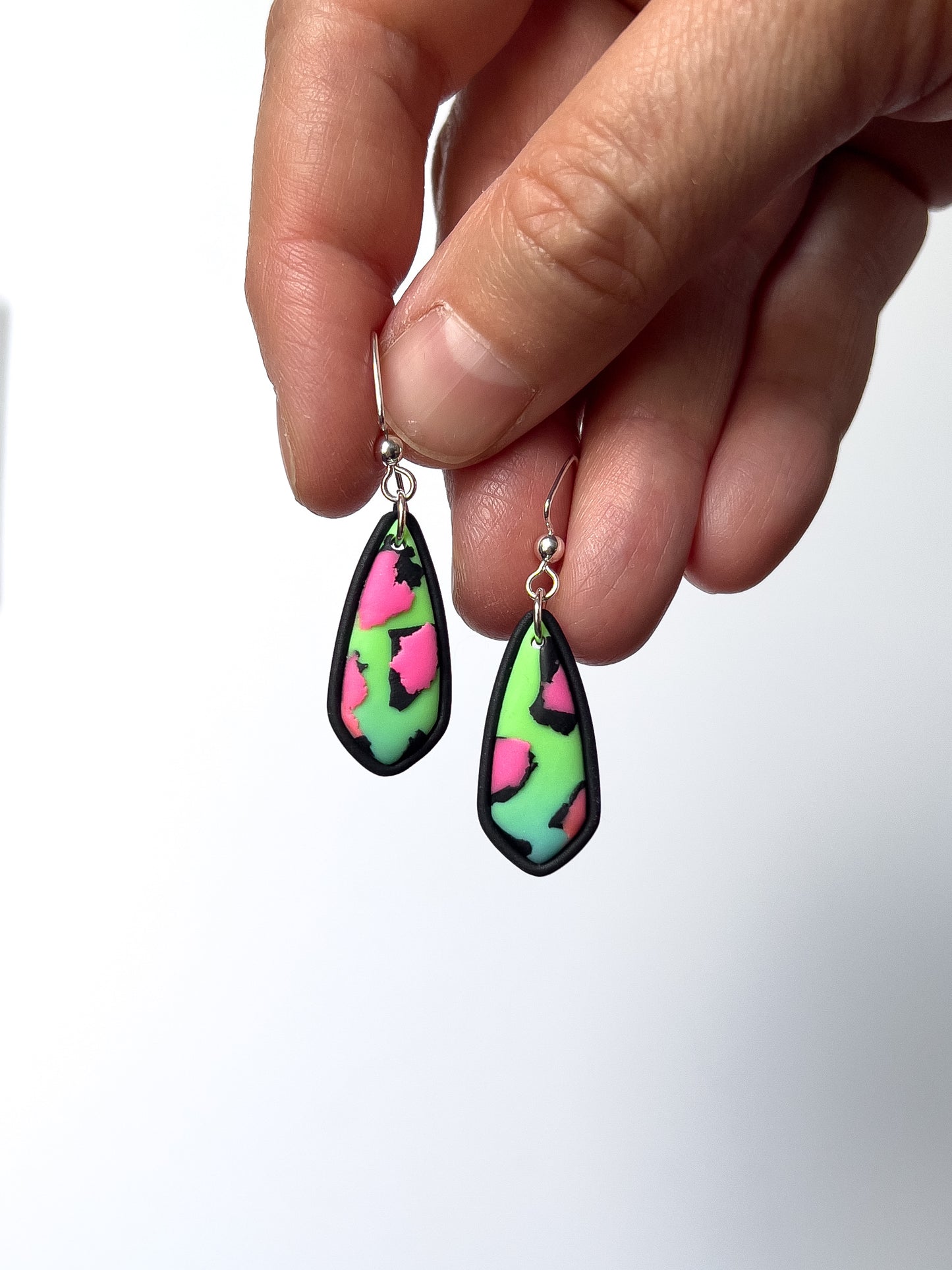 Green/Pink Neon Mini Dangles