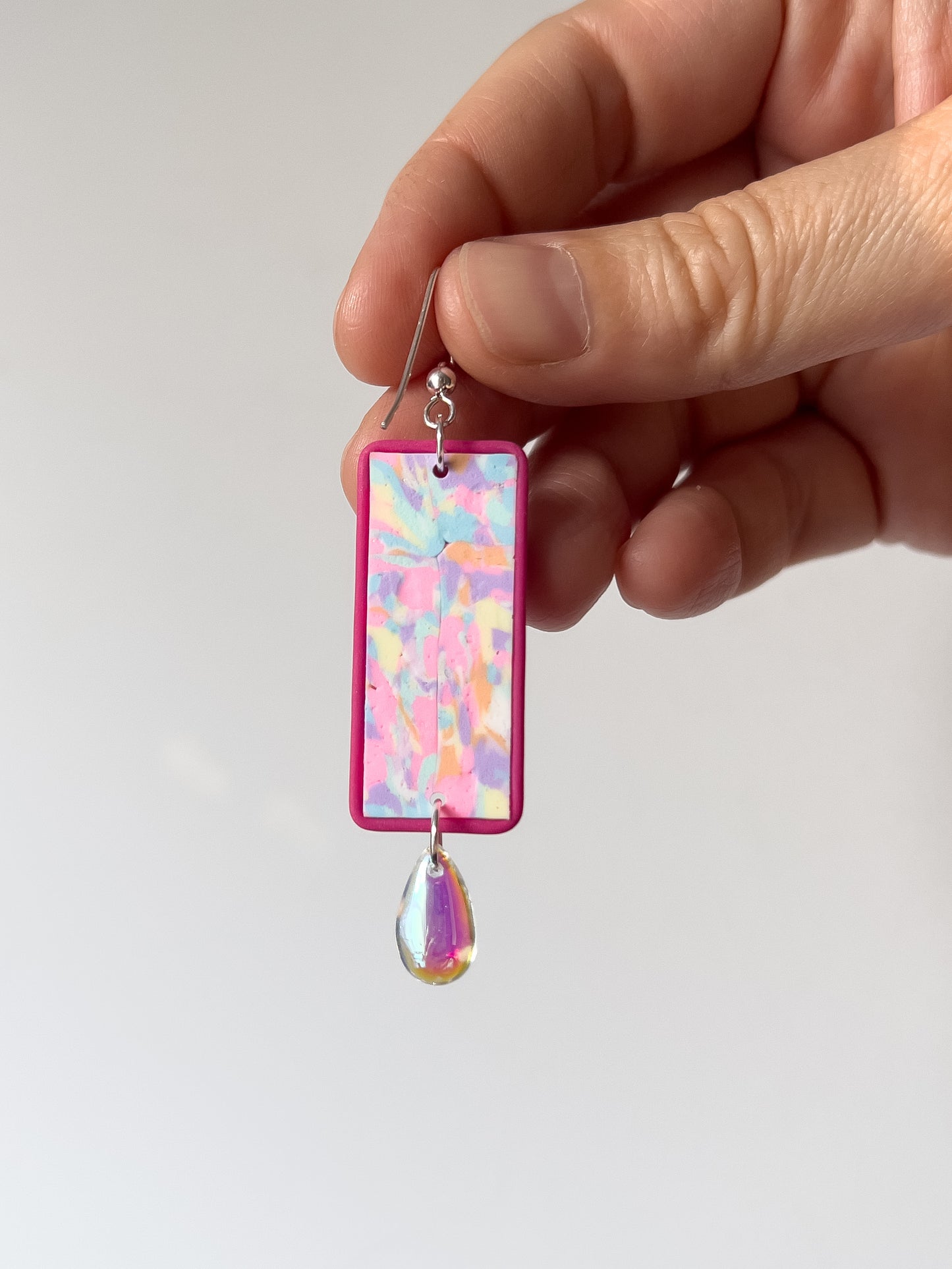 Cotton Candy Brigid Dangles