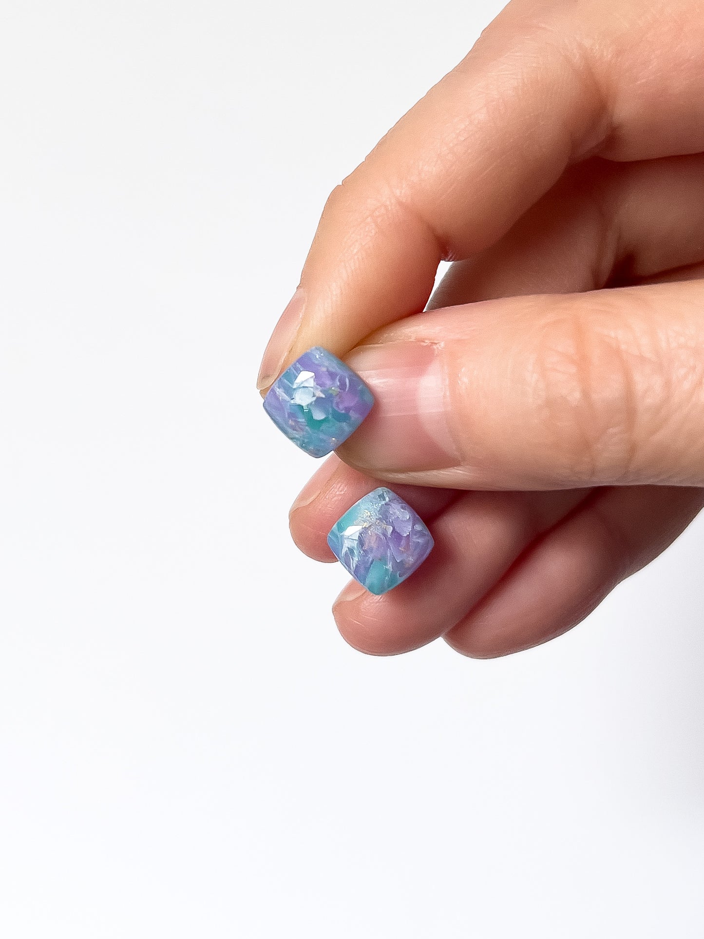 Moonstone Studs - BlueBassoon Handmade