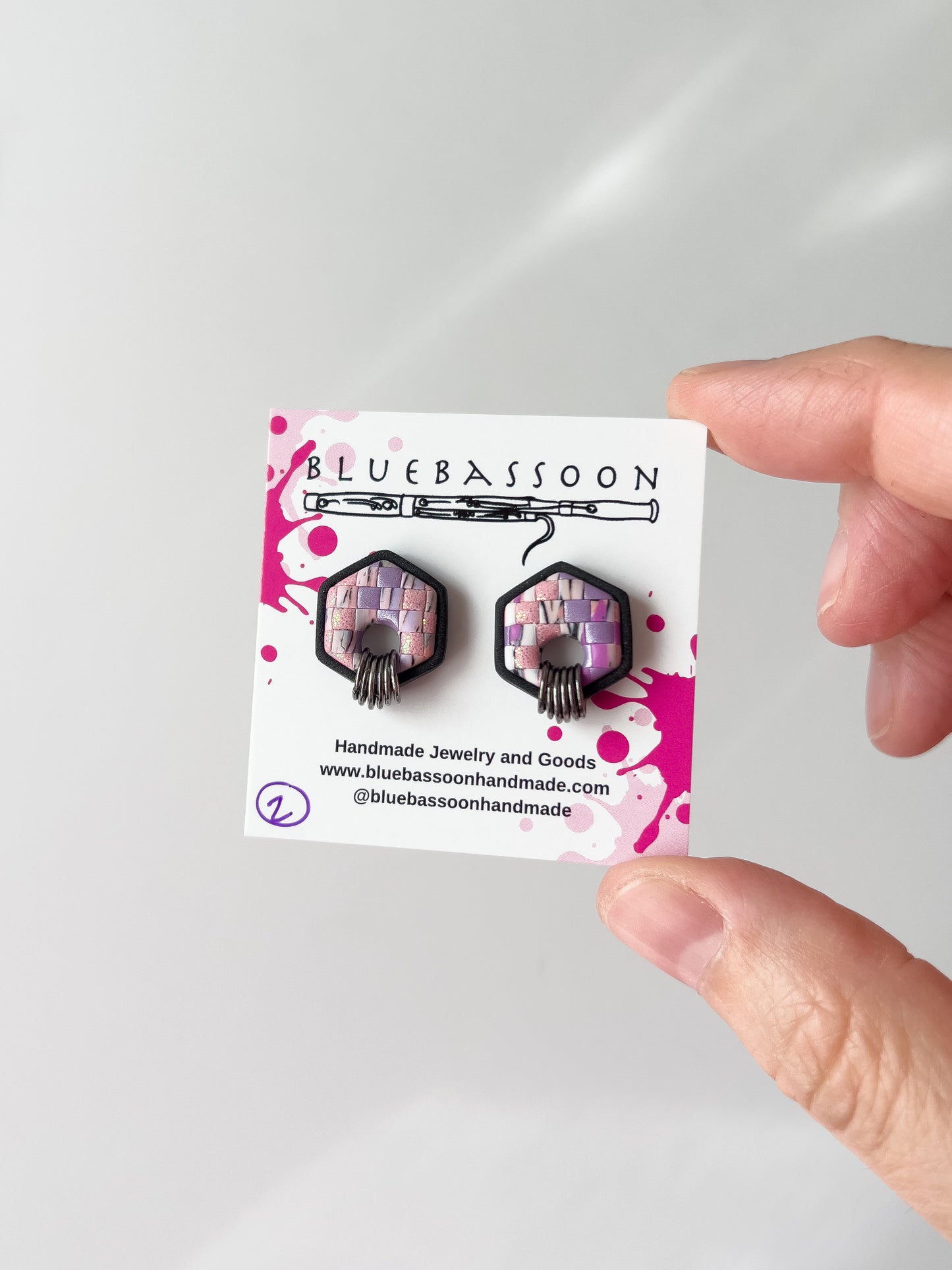 Witchy Pastel Hex Studs