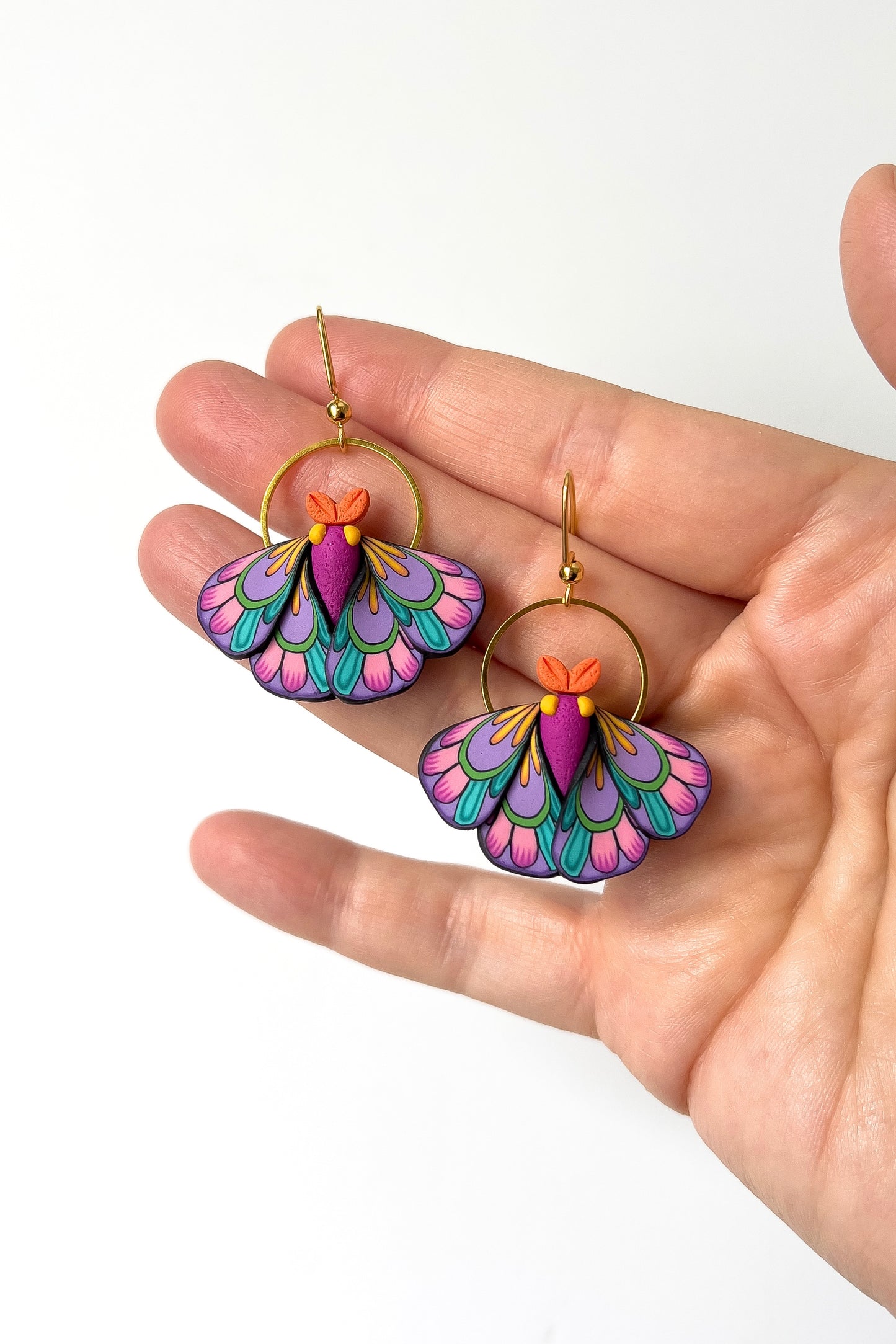 Mini Moth Earrings