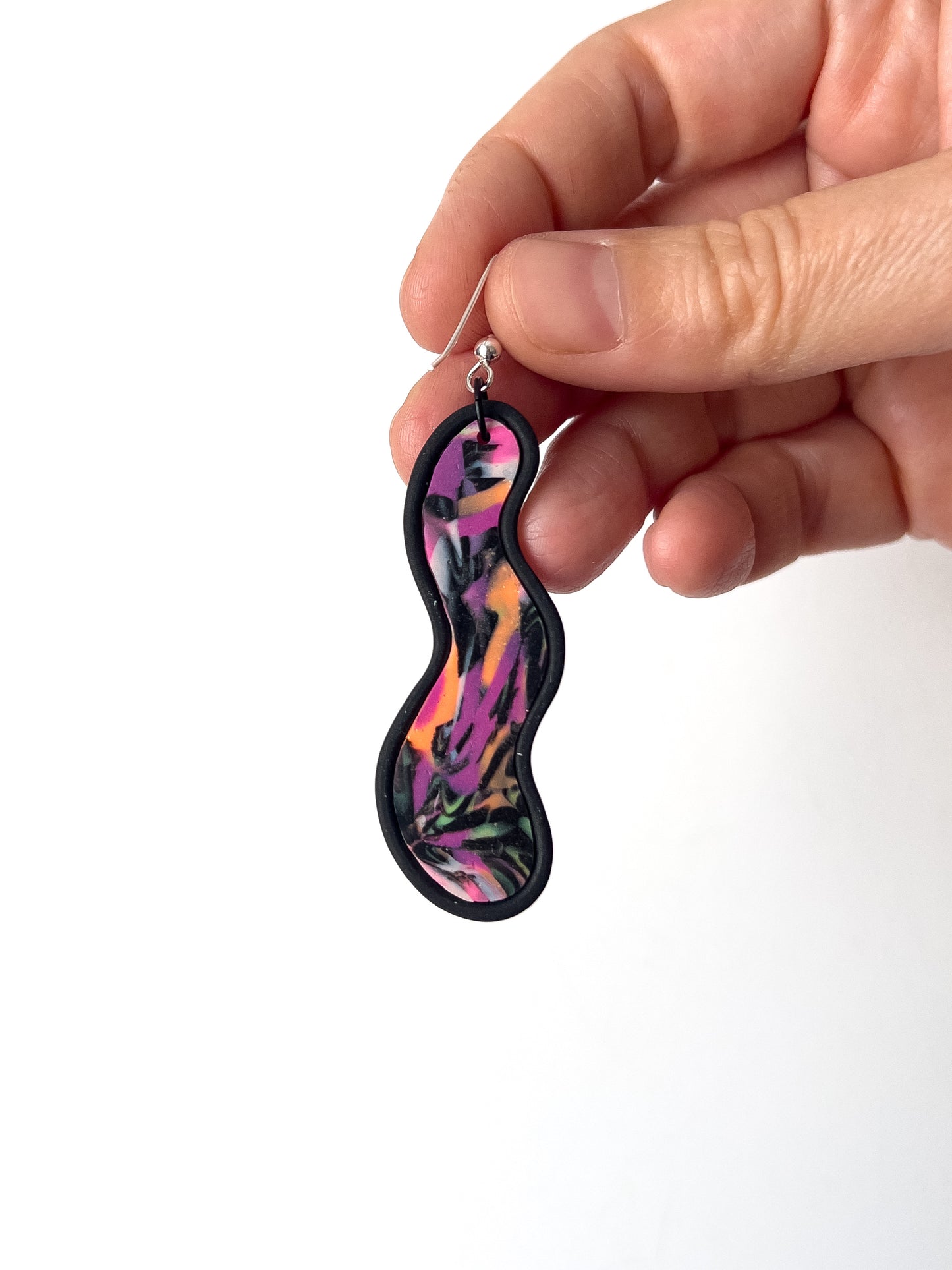 Miami Nights Squiggle Dangles (extra green)