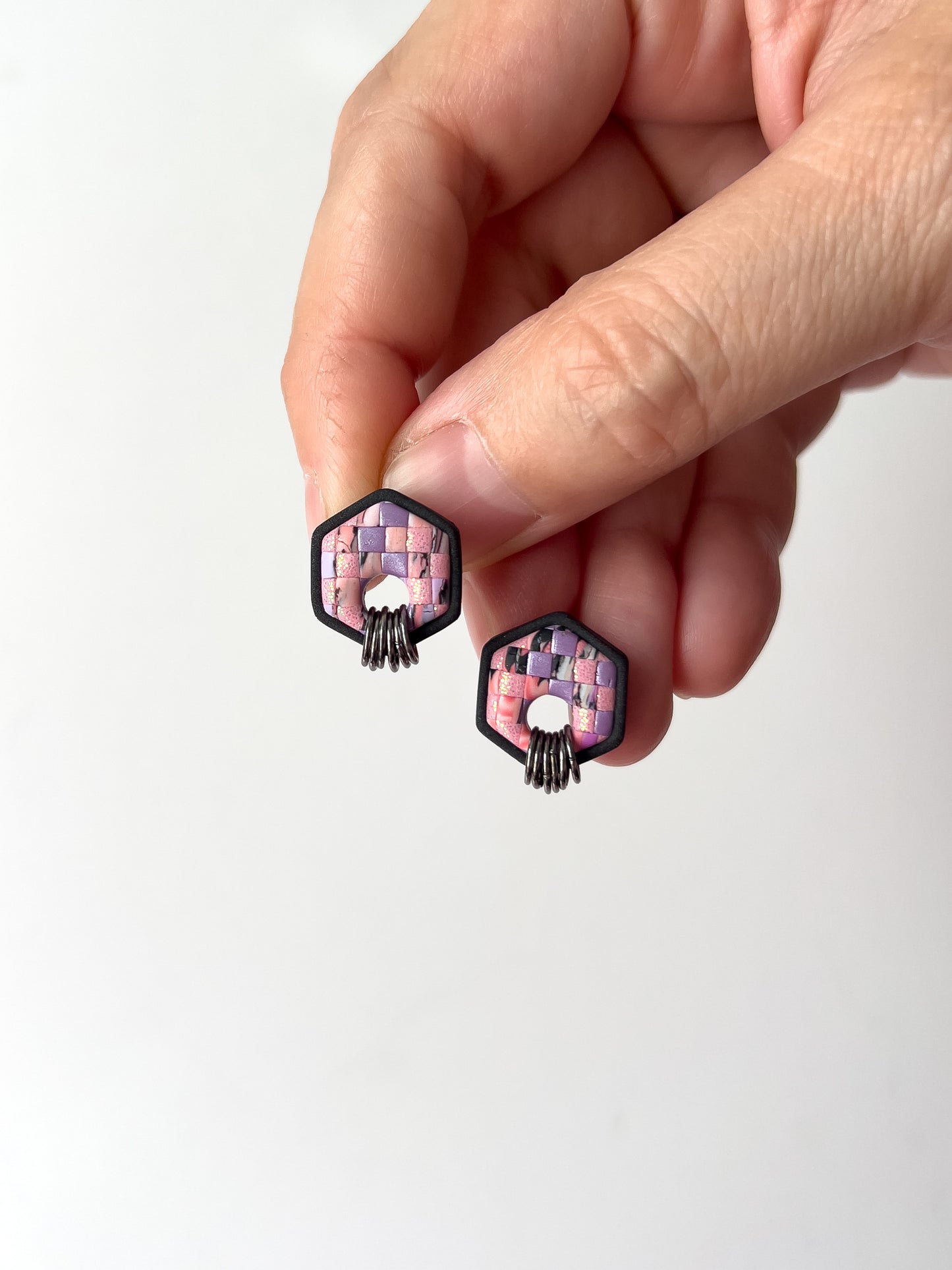 Witchy Pastel Hex Studs