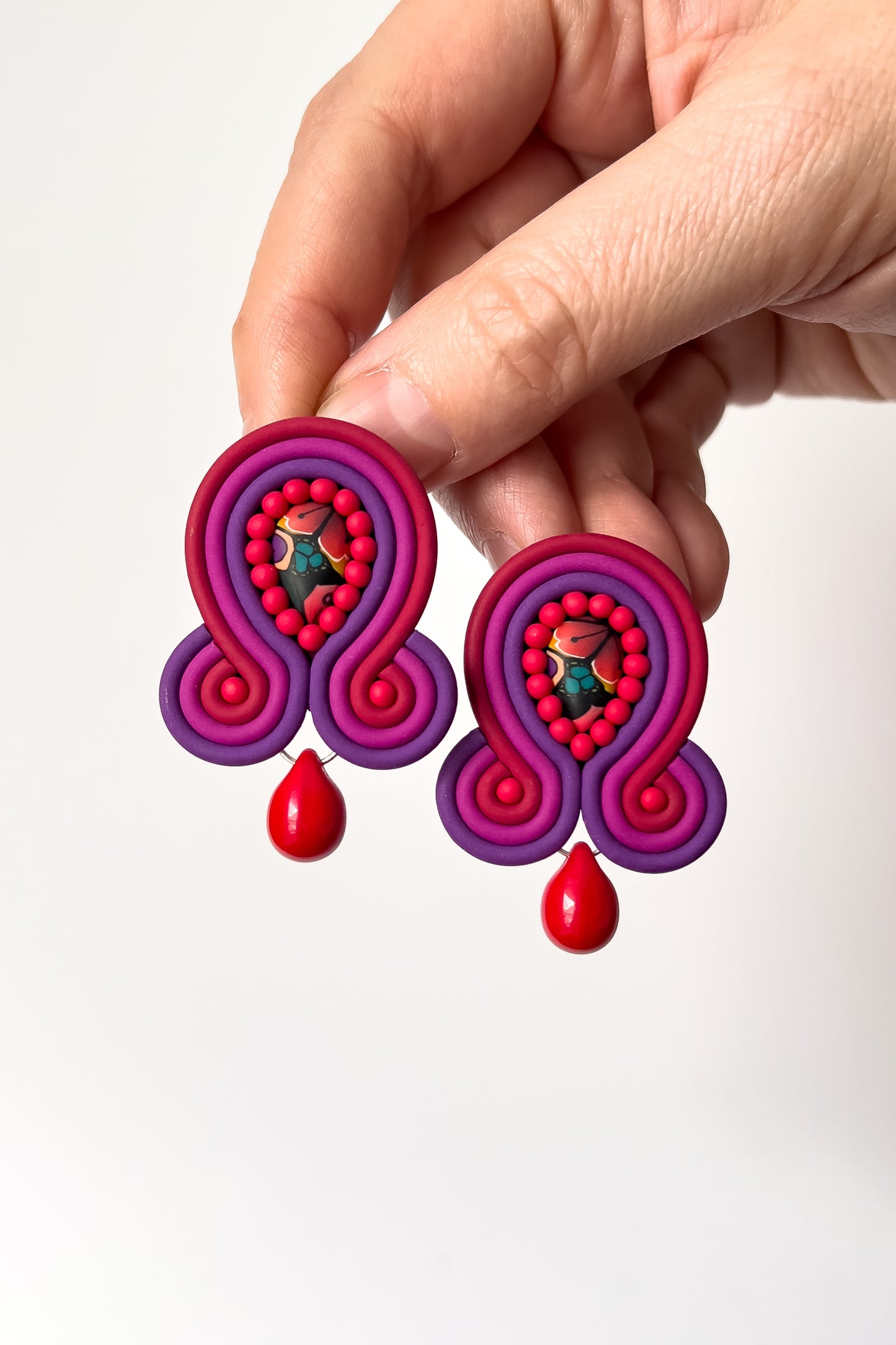 Romantic Soutache Dangles #1