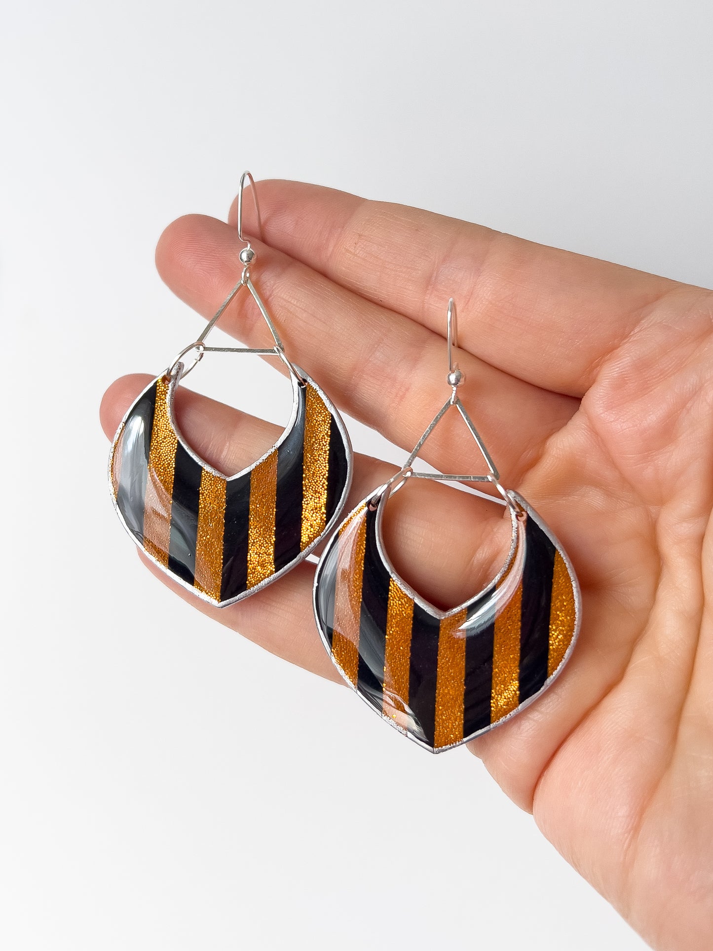 Cabaret Flame Dangles - BlueBassoon Handmade