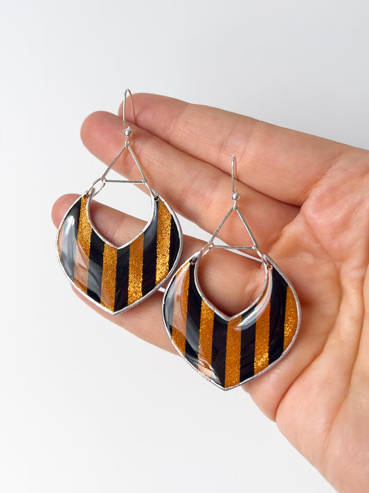 Cabaret Flame Dangles - BlueBassoon Handmade