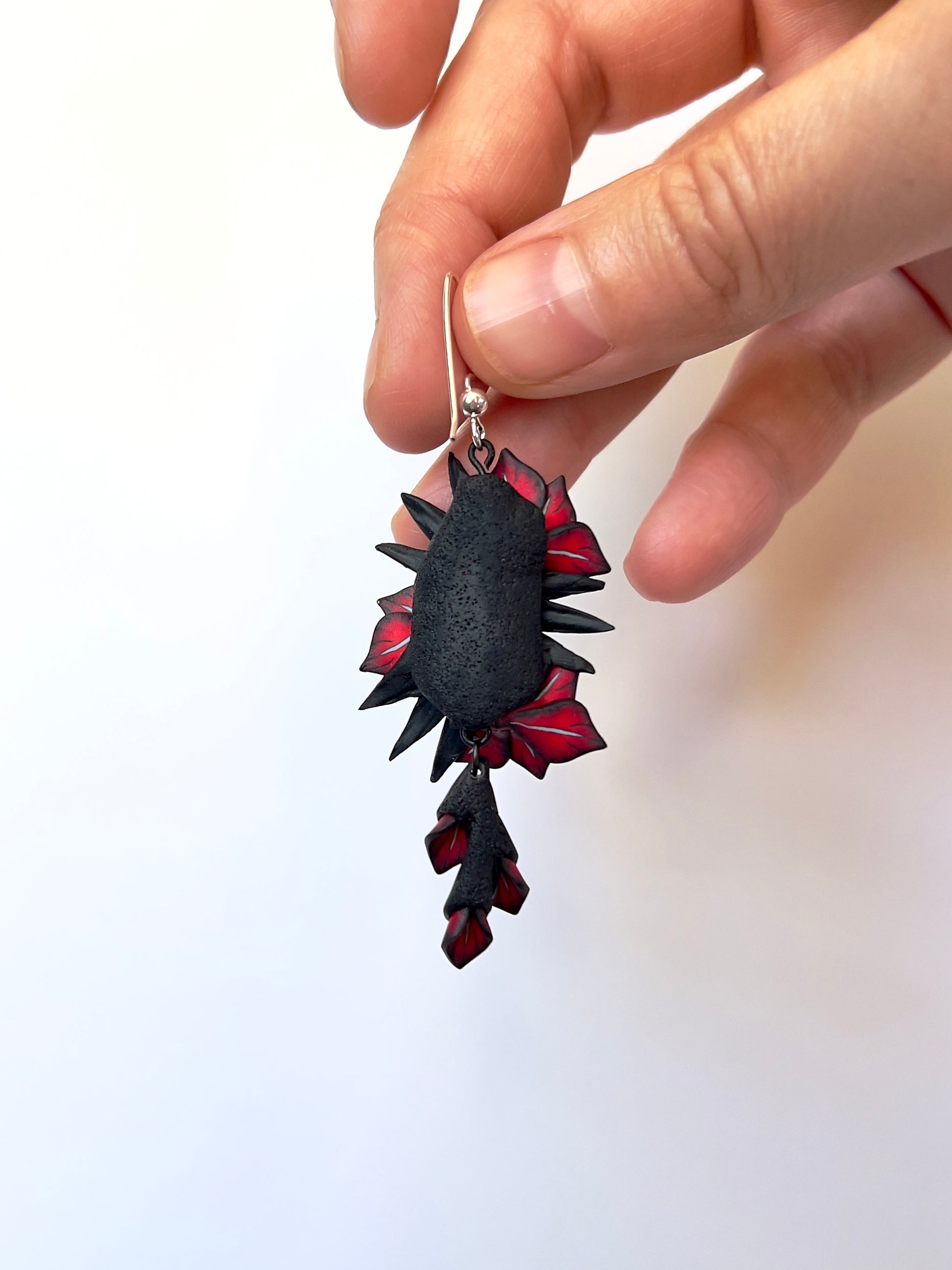 Vampire Gladiolus Bouquet Dangles - BlueBassoon Handmade