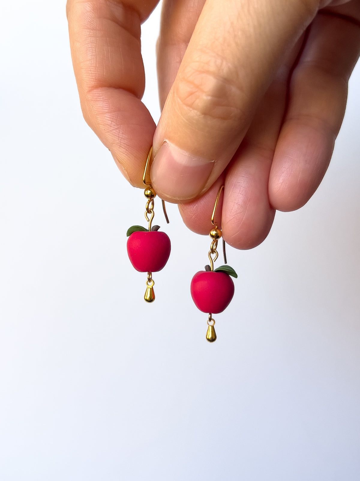 Teeny Tiny Apple Earrings 🍎