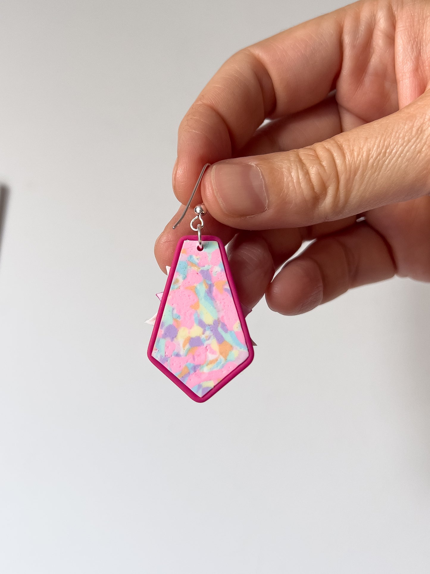 Cotton Candy Crystal Dangles
