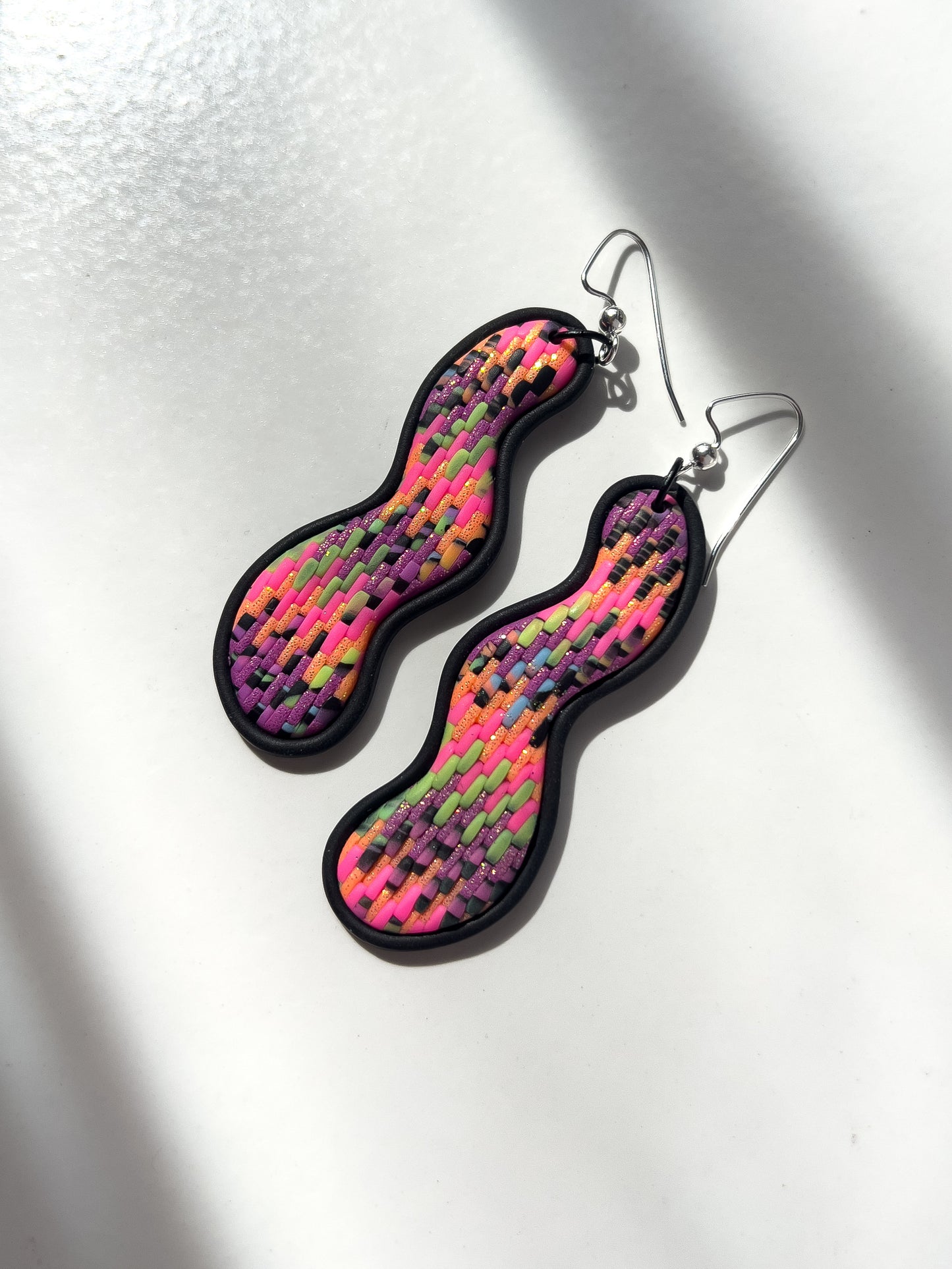 Miami Nights Squiggle Dangles (extra green)