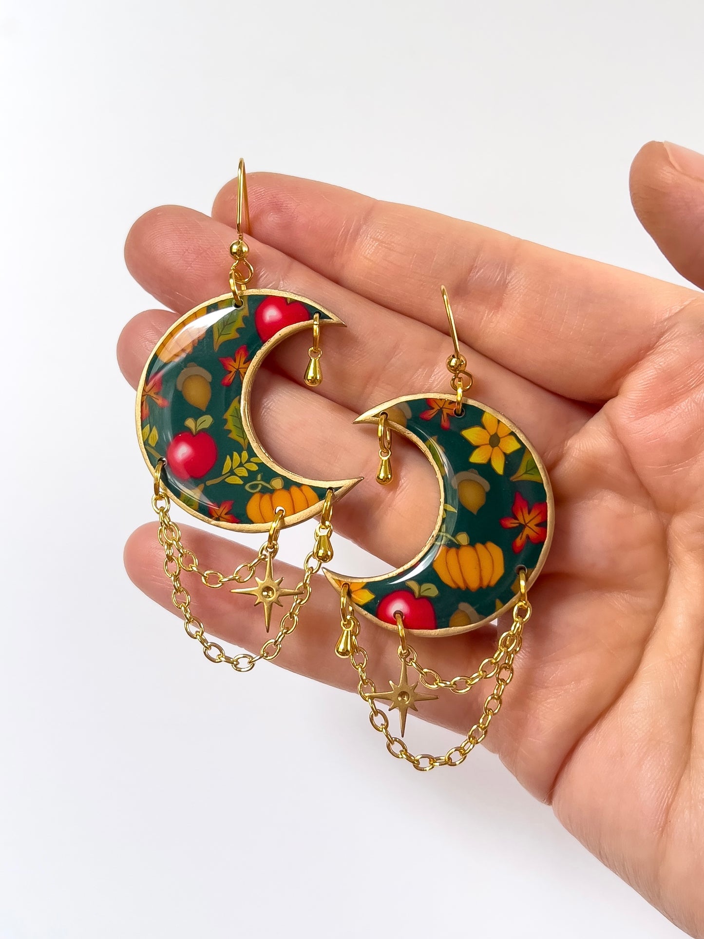 Harvest Festival Resin Moons - BlueBassoon Handmade