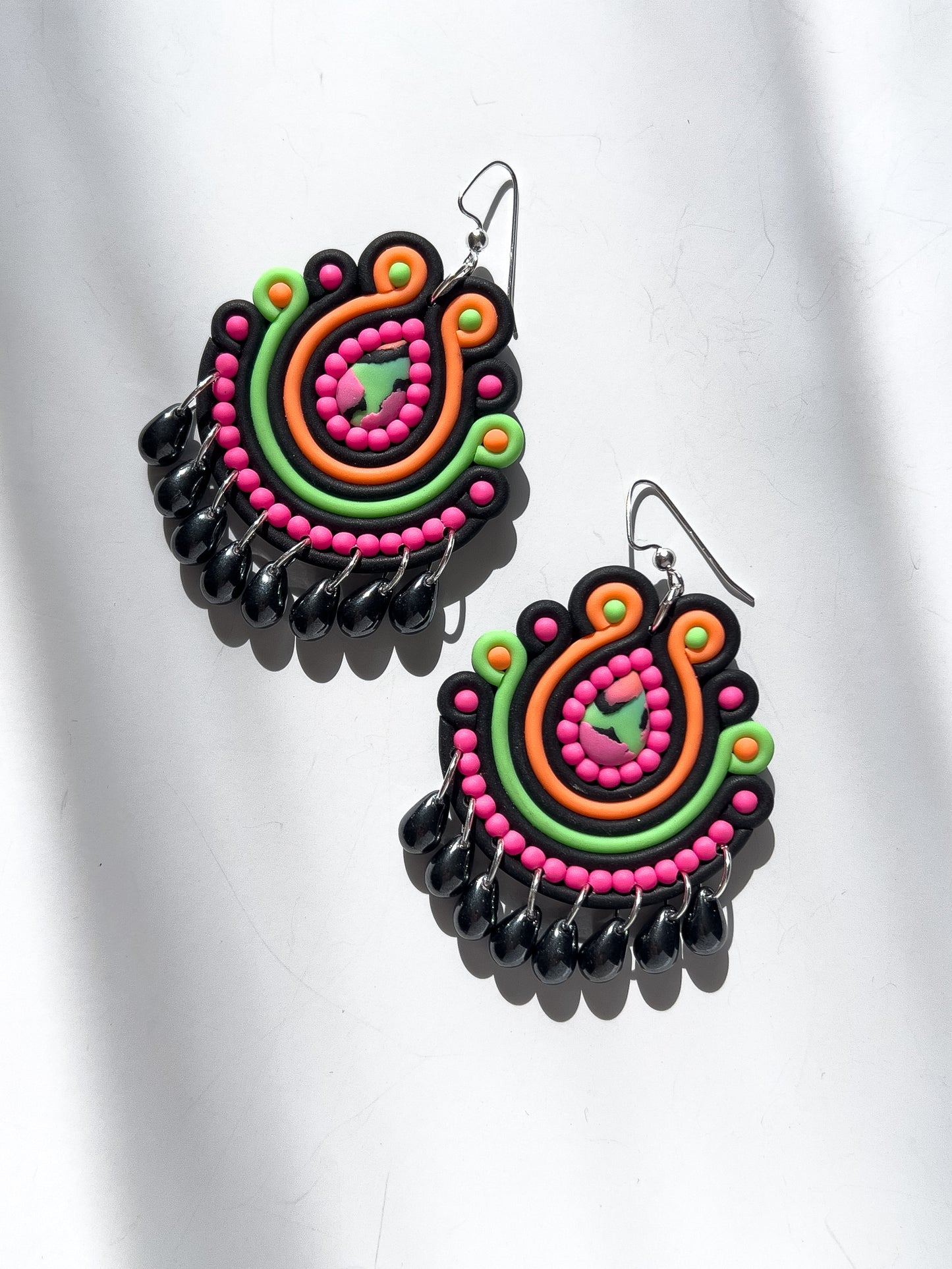 Neon Soutache Dangles