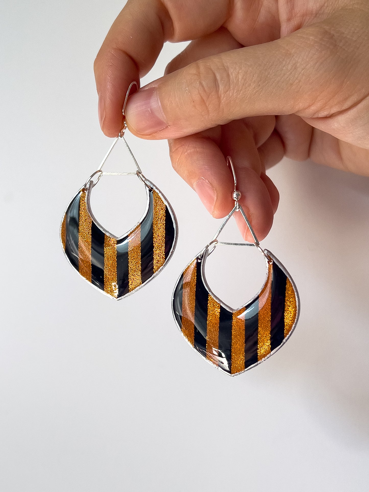 Cabaret Flame Dangles - BlueBassoon Handmade