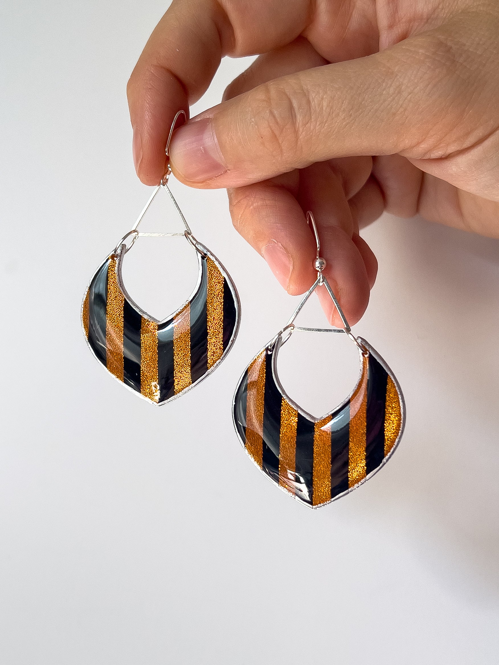 Cabaret Flame Dangles - BlueBassoon Handmade