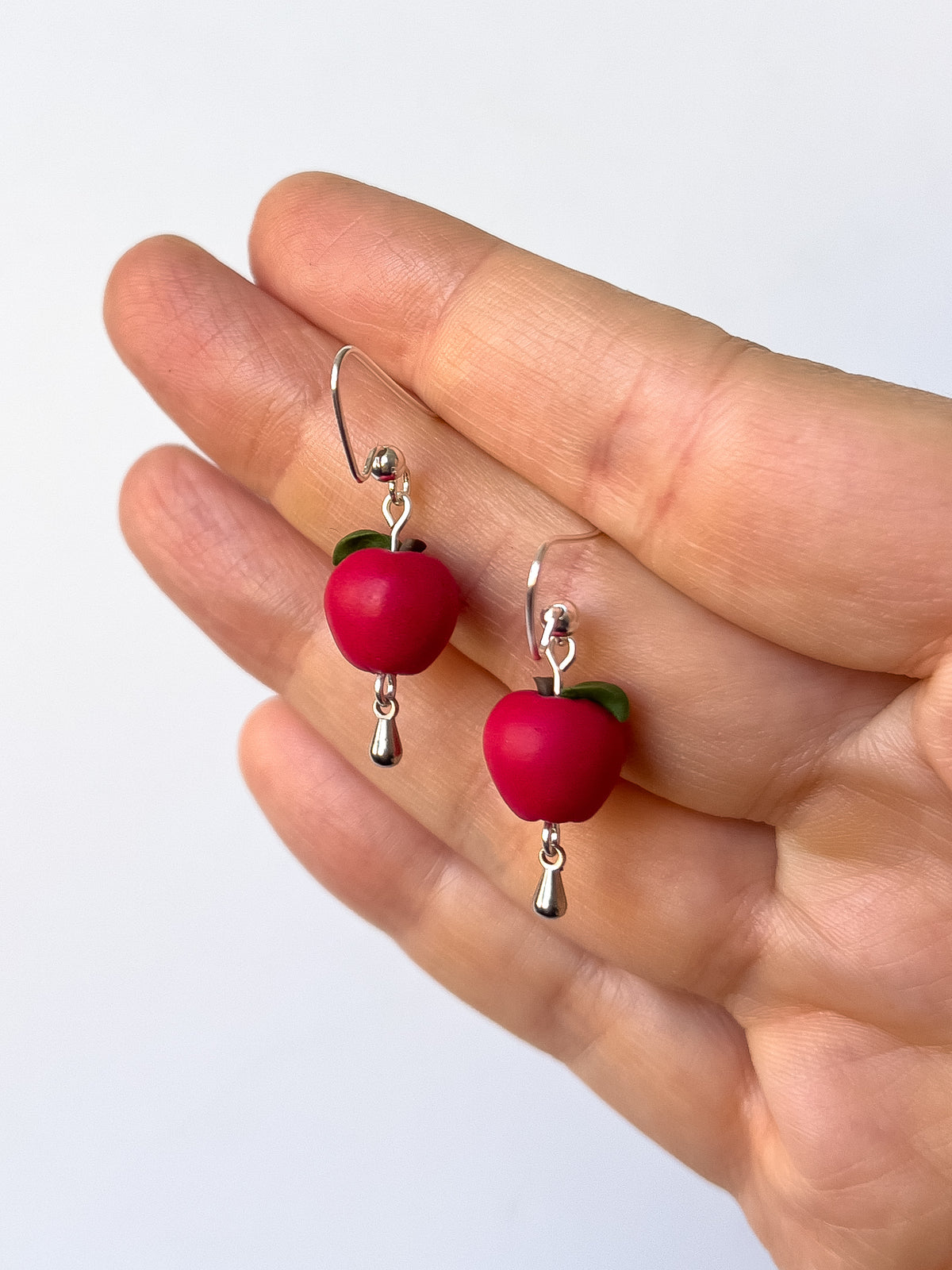 Teeny Tiny Apple Earrings 🍎