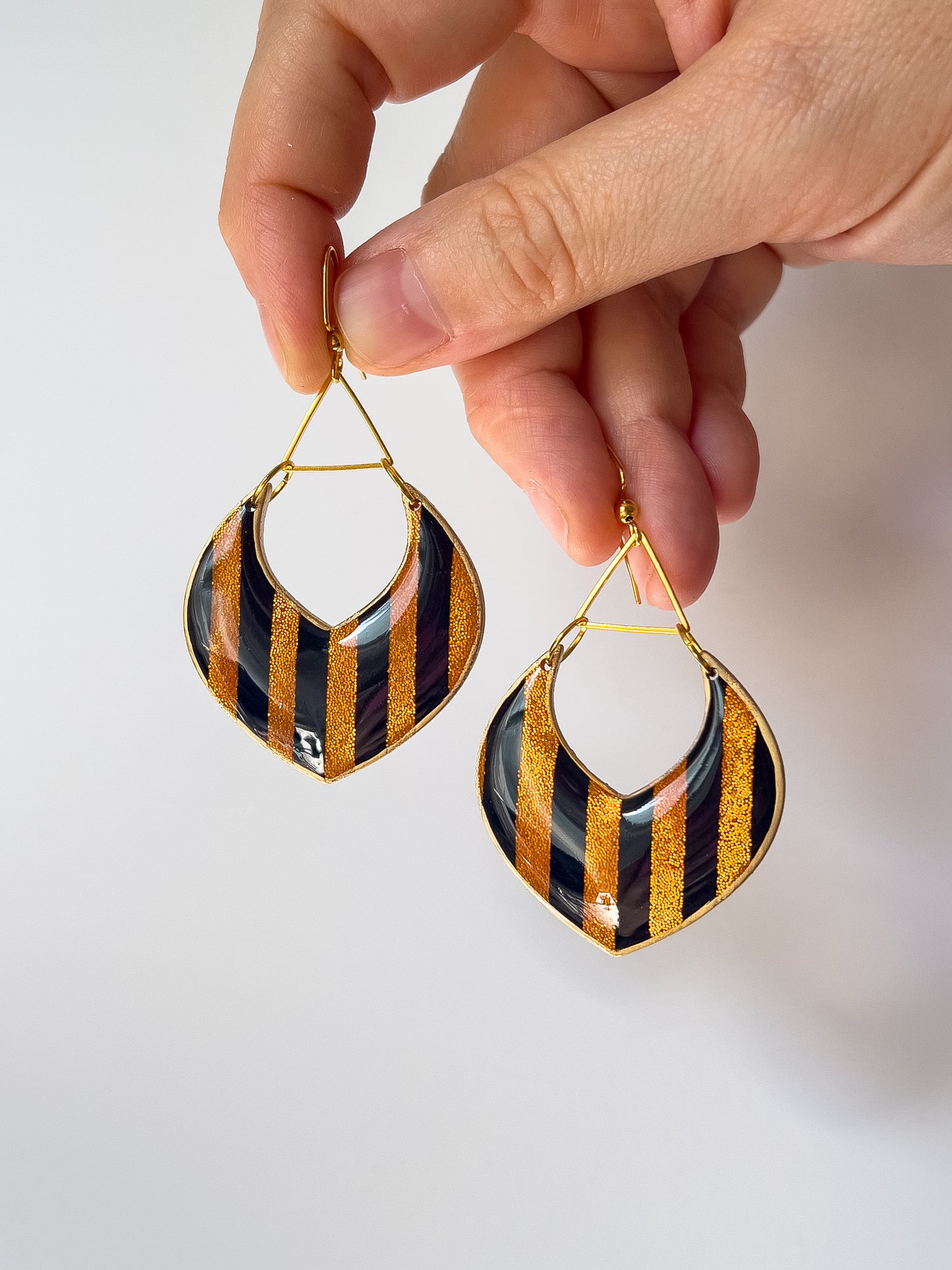 Cabaret Flame Dangles - BlueBassoon Handmade