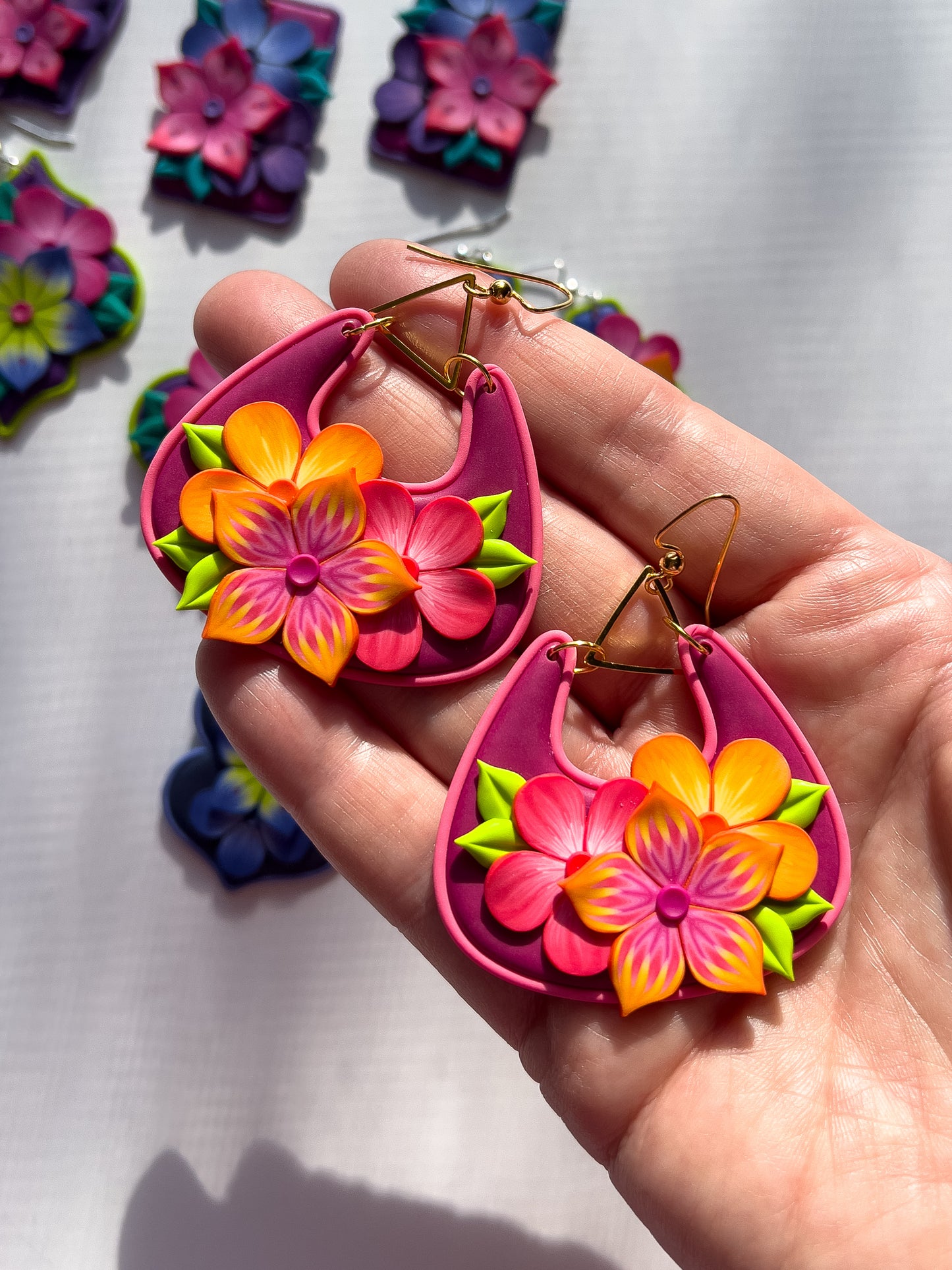 Citrus Fruit Basket Dangles - BlueBassoon Handmade