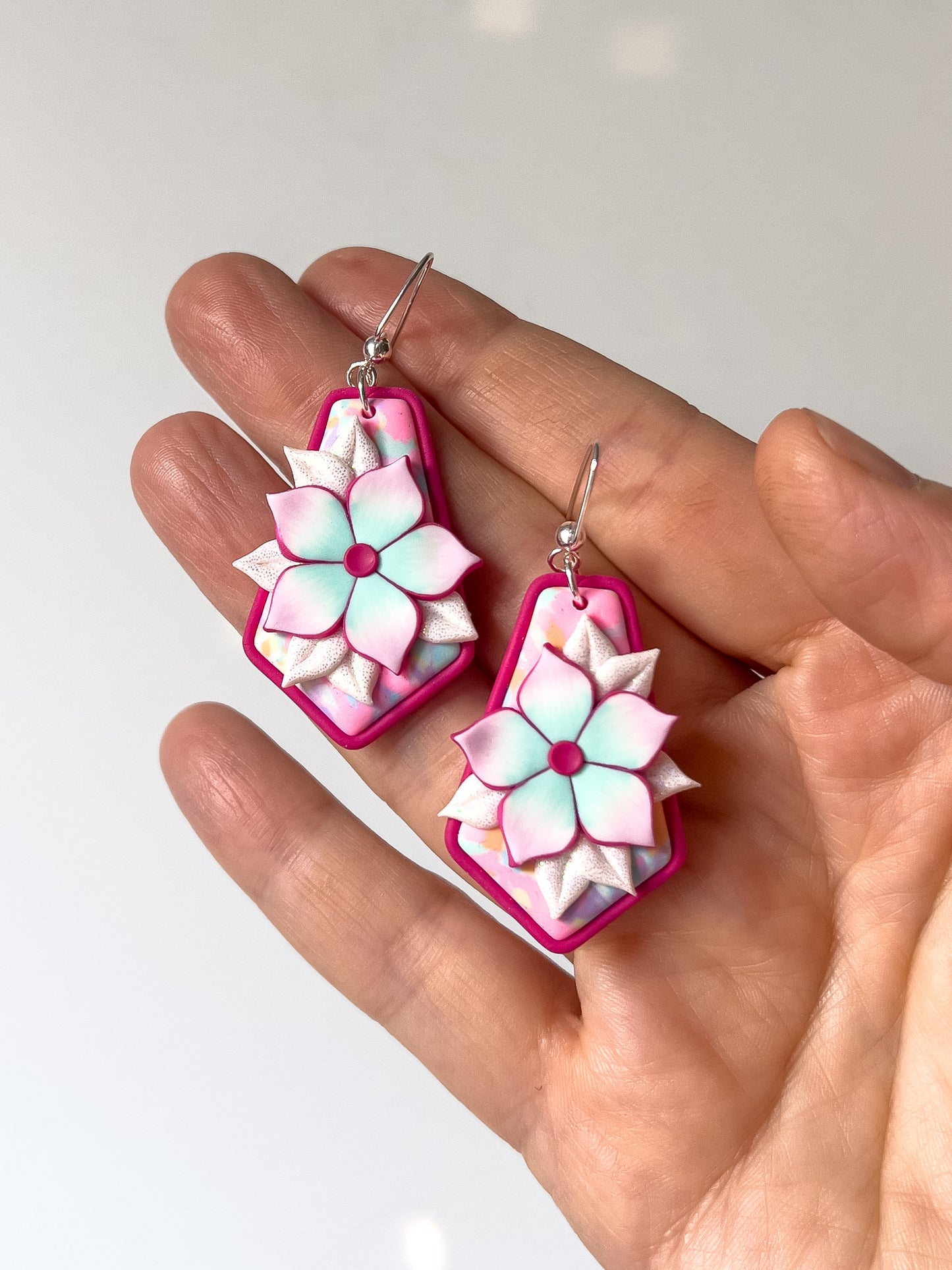 Cotton Candy Crystal Dangles
