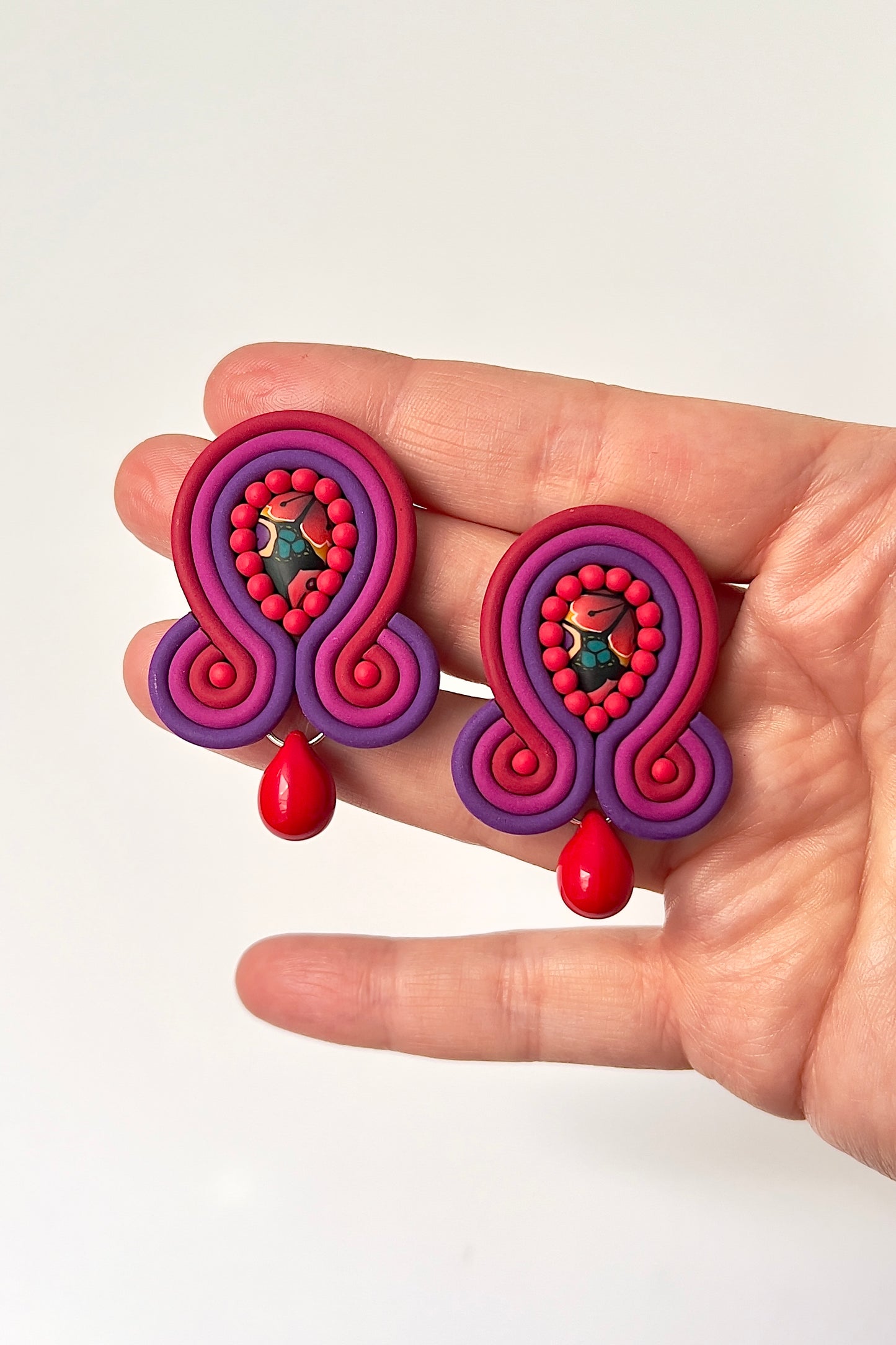 Romantic Soutache Dangles #1